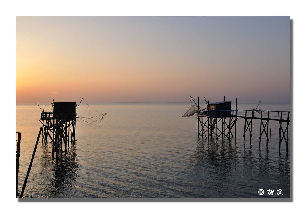 Coucher de soleil sur les carrelets6