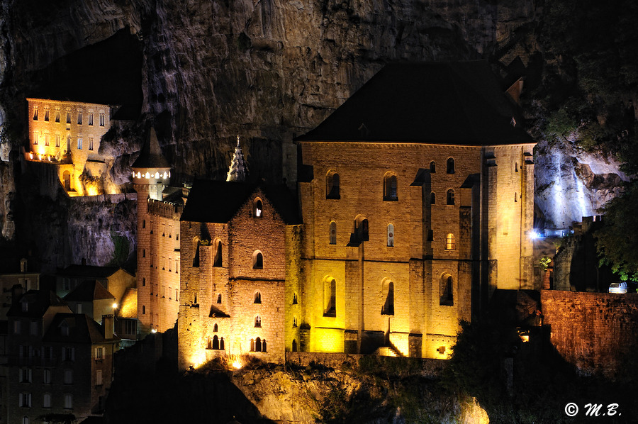Village by night