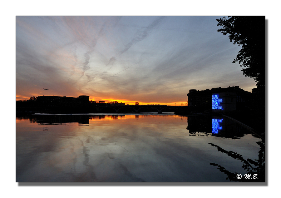 Le soleil se couche